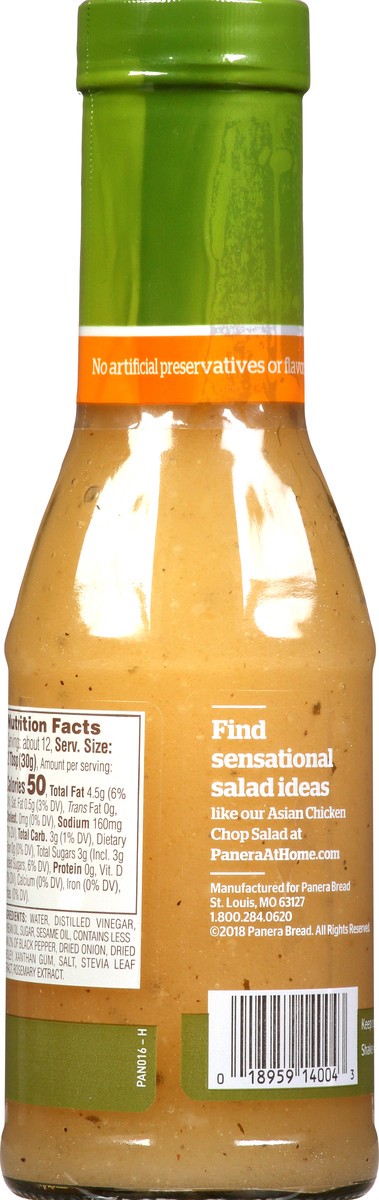 slide 9 of 10, Panera Bread Sesame Dressing, 