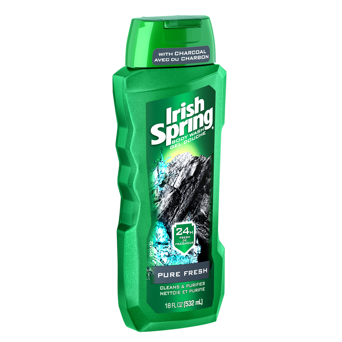slide 2 of 3, Irish Spring Body Wash With Charcoal Pure Fresh, 18 fl oz