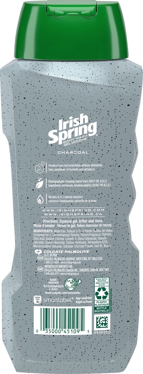 slide 3 of 7, Irish Spring Charcoal Shower Gel, 18 fl oz