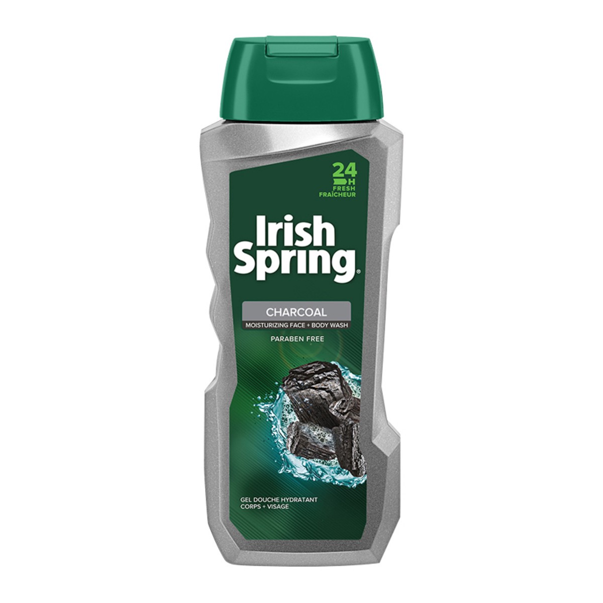 slide 1 of 7, Irish Spring Charcoal Shower Gel, 18 fl oz