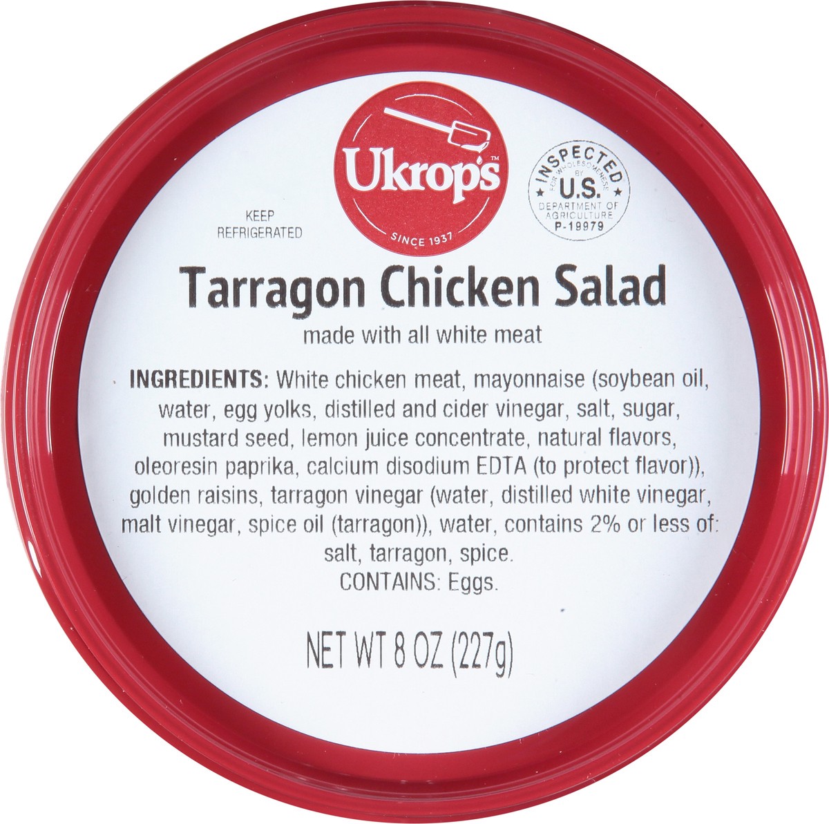 slide 2 of 13, Ukrop's Tarragon Chicken Salad, 8 oz