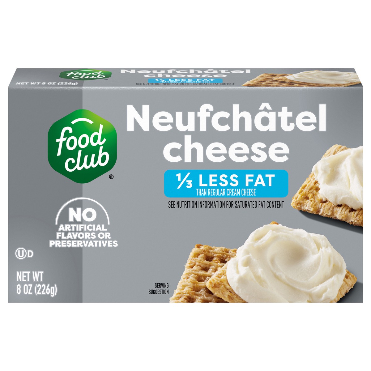 slide 1 of 9, Food Club Neufchatel Cheese 8 oz, 8 oz