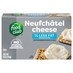 Food Club Neufchatel Cheese 8 oz