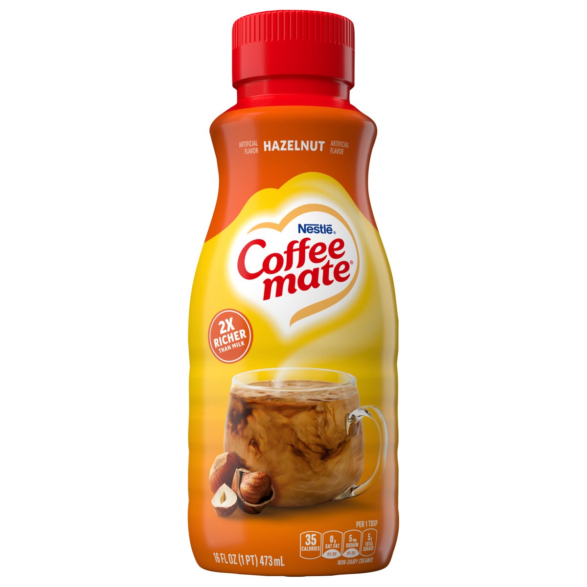 slide 2 of 2, Coffee-Mate Nestle Coffee Mate Hazelnut Liquid Coffee Creamer 16 fl oz., 16 fl oz