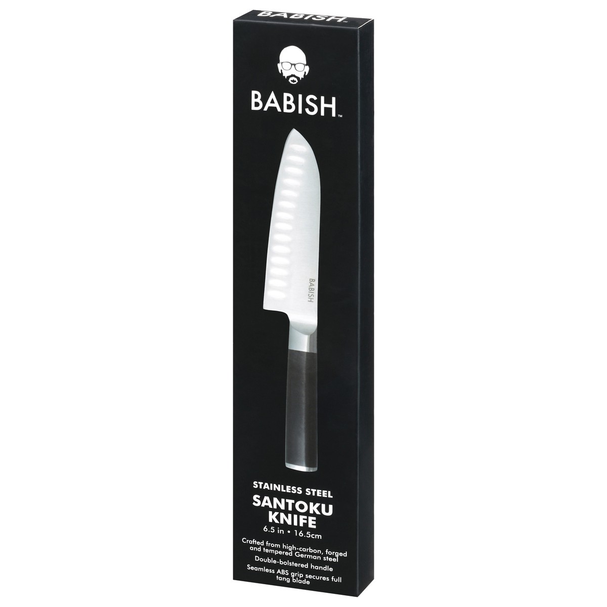 slide 9 of 9, Babish 6.5 Inches ABS Handle Stainless Steel Santoku Knife 1 ea, 1 ct