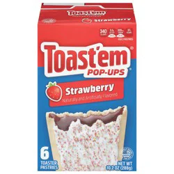 Toast'em Pop-ups Strawberry Toaster Pastries - 6 ea