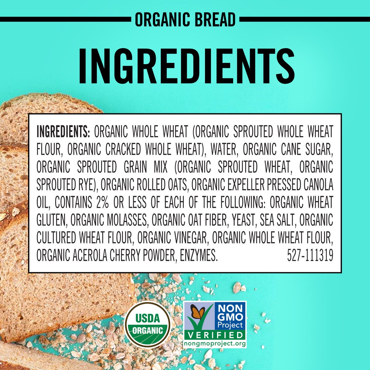 slide 6 of 15, Dave's Killer Bread Bread, Organic, Sprouted Whole Grains, Thin-Sliced, 20.5 oz
