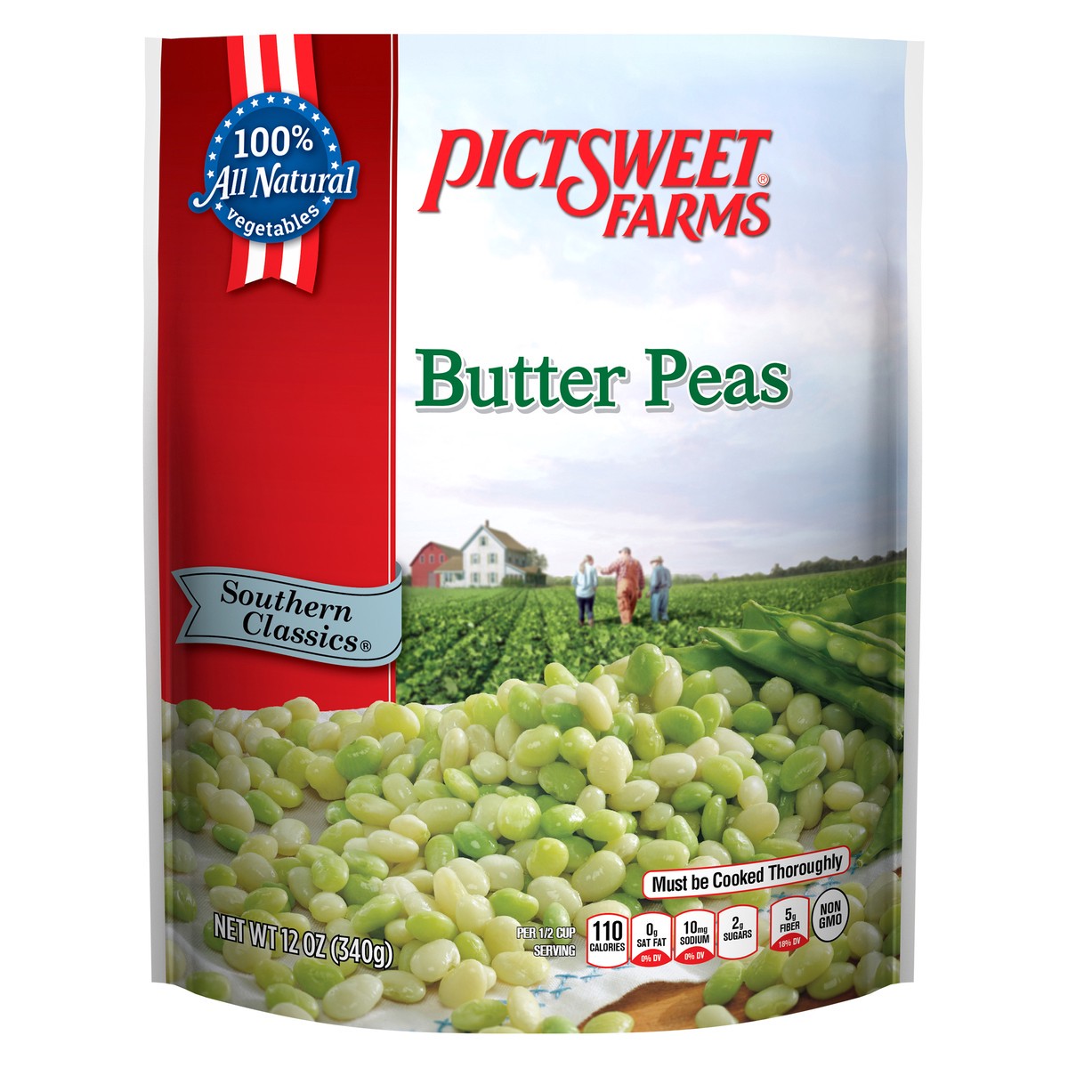 slide 2 of 3, Pictsweet Butter Peas, 12 oz