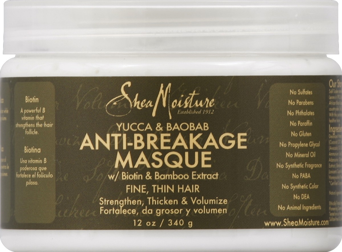 slide 1 of 4, SheaMoisture Masque 12 oz, 12 oz