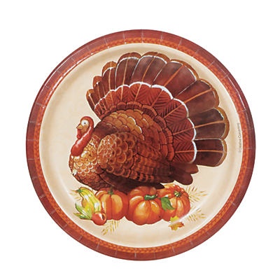 slide 1 of 1, Creative Converting Thanksgiving Elegance Lunch Plate, 1 ct
