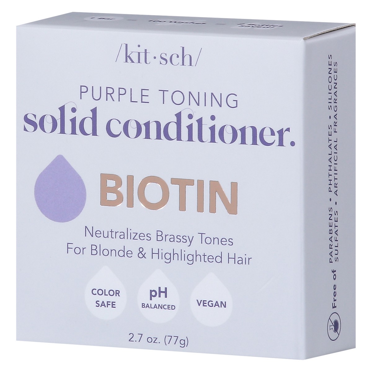 slide 2 of 9, Kitsch Purple Toning Solid Conditioner 2.7 oz, 2.7 oz
