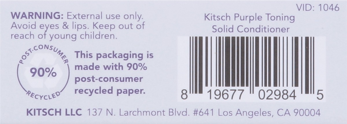slide 5 of 9, Kitsch Purple Toning Solid Conditioner 2.7 oz, 2.7 oz