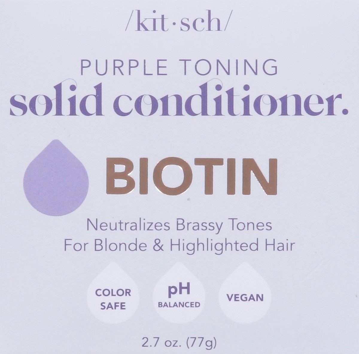slide 7 of 9, Kitsch Purple Toning Solid Conditioner 2.7 oz, 2.7 oz