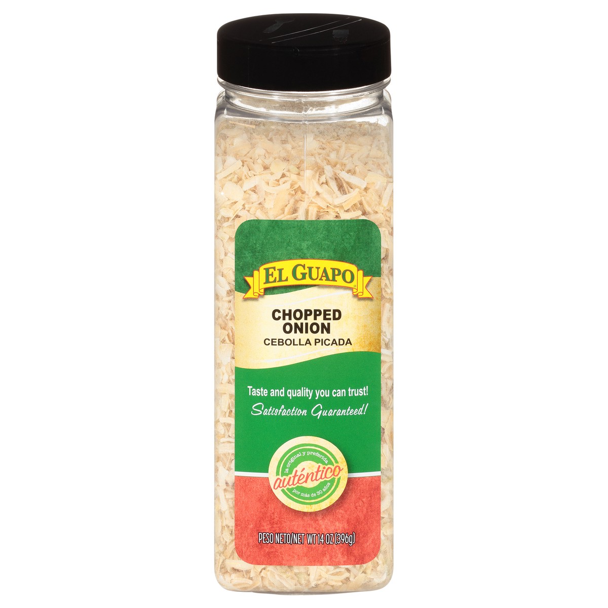 slide 9 of 11, El Guapo Chopped Onion 14 oz. Shaker, 14 oz