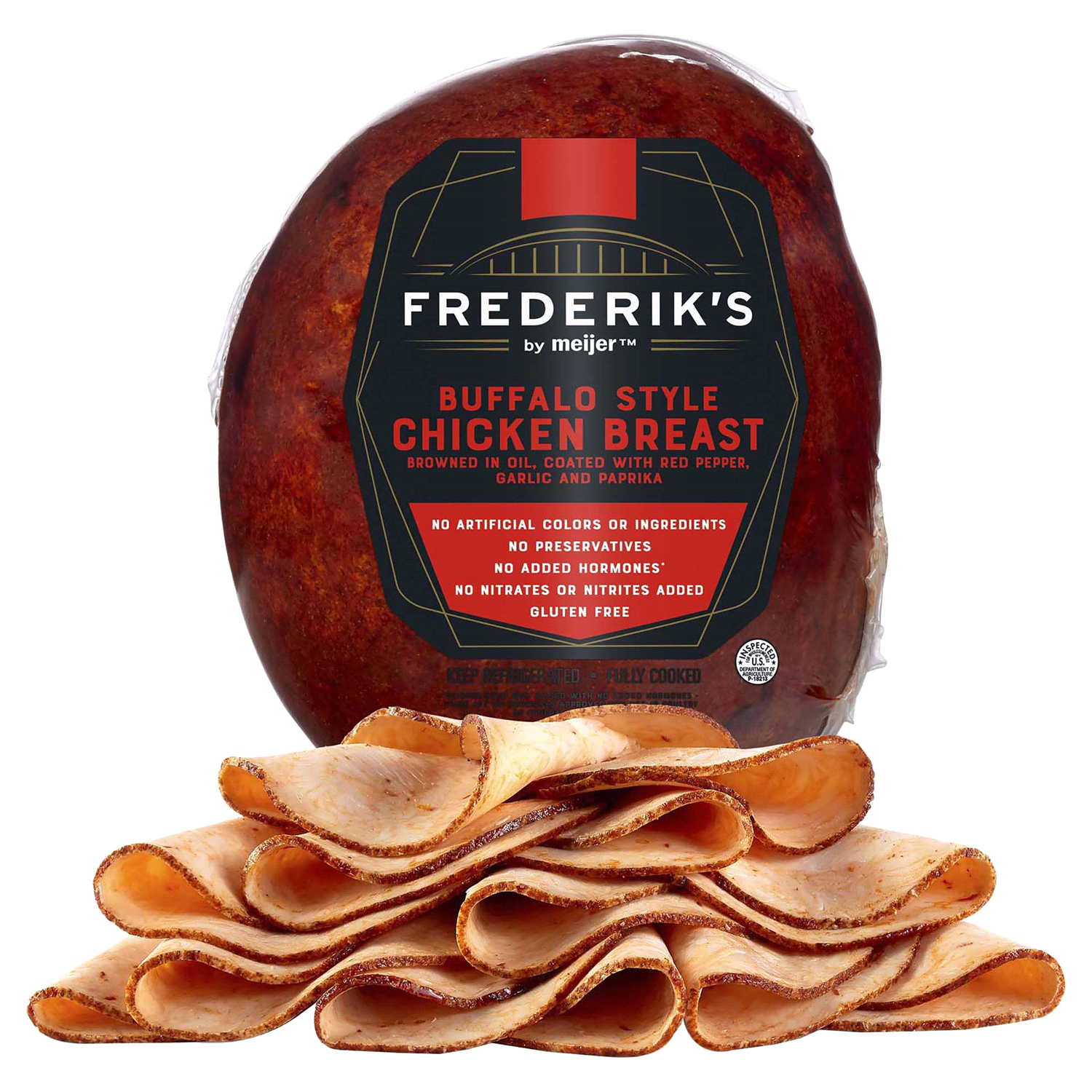 slide 1 of 3, FREDERIKS BY MEIJER Frederik's By Meijer Buffalo Style Chicken Breast, per lb