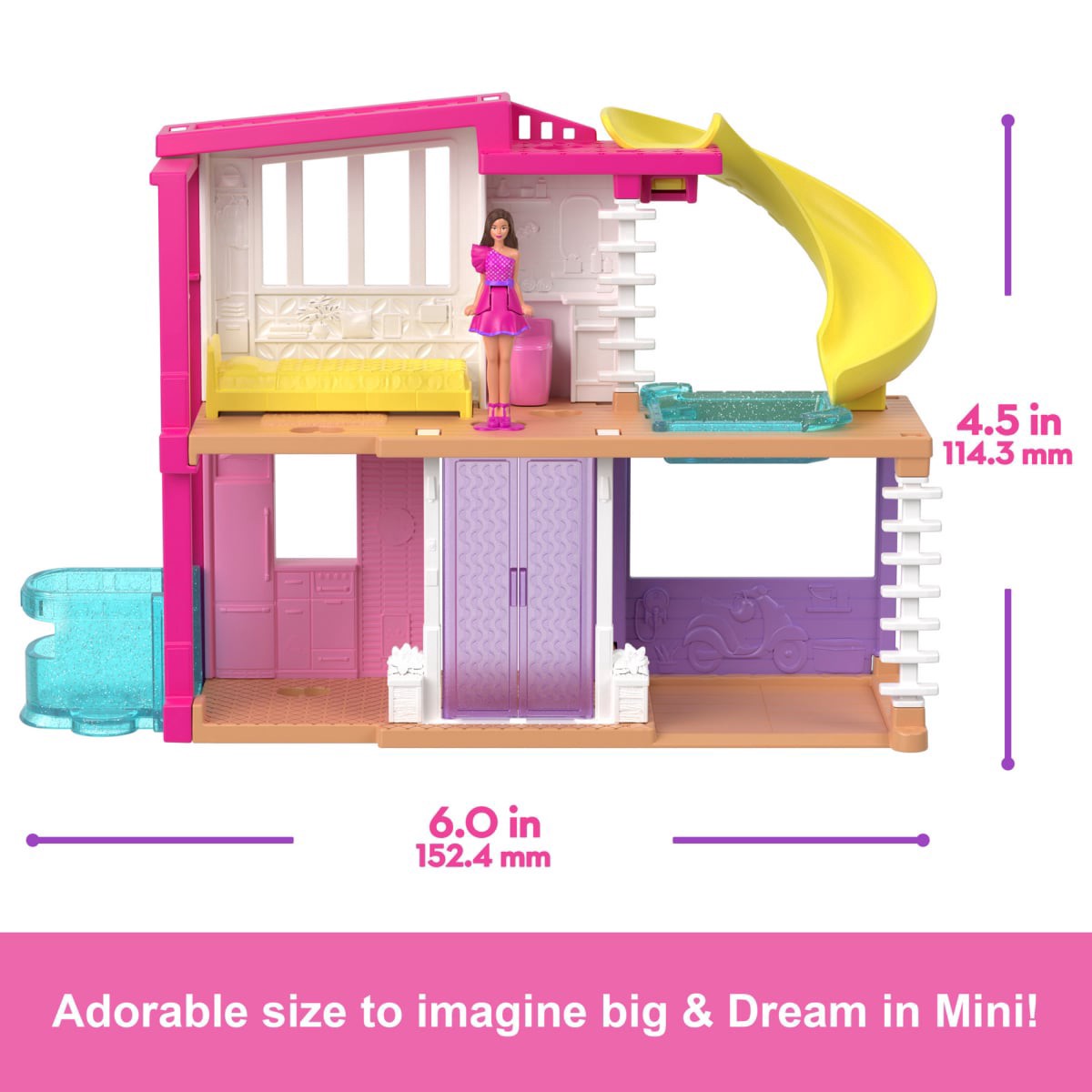 slide 10 of 29, Barbie MATTEL GAMES Mini BarbieLand House Assortment, 1 ct