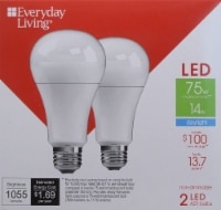 slide 1 of 1, Everyday Living Led A21 14W Daylight, 2 ct