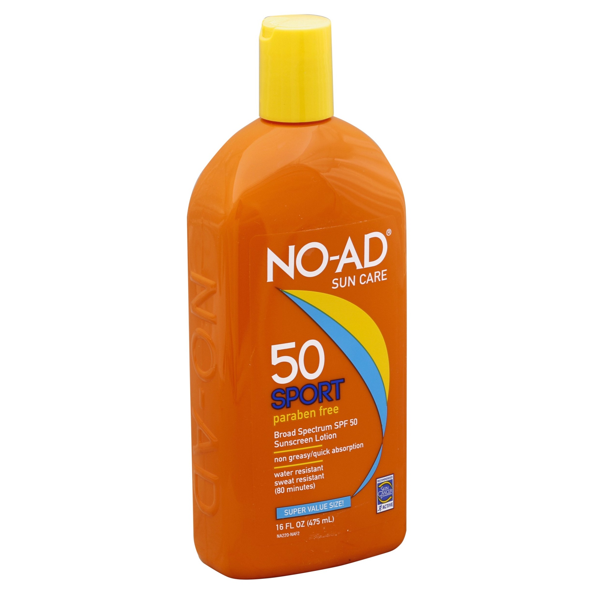 slide 1 of 4, NO-AD Sport Sunscreen Lotion - SPF 50, 16 fl oz