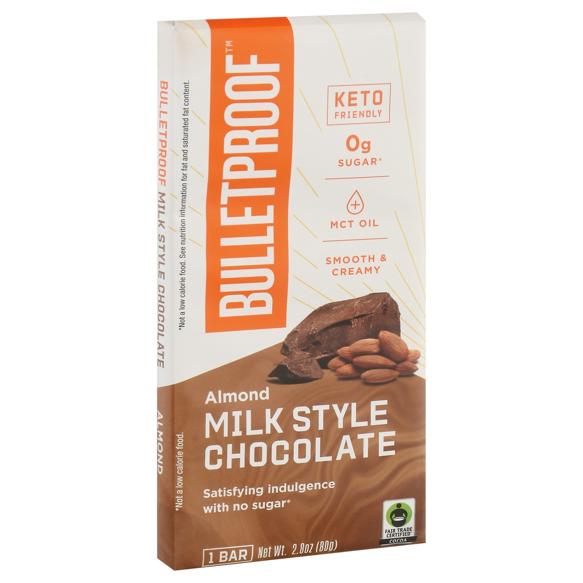 slide 2 of 9, Bulletproof Bar Milk Choc Almond, 2.8 oz