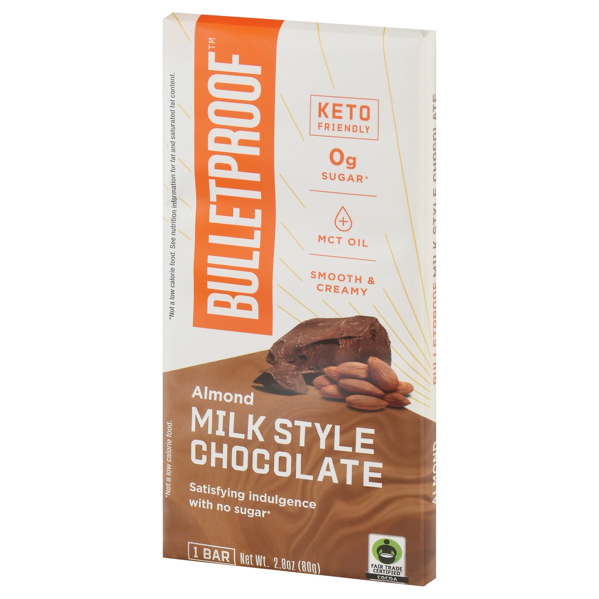 slide 3 of 9, Bulletproof Bar Milk Choc Almond, 2.8 oz