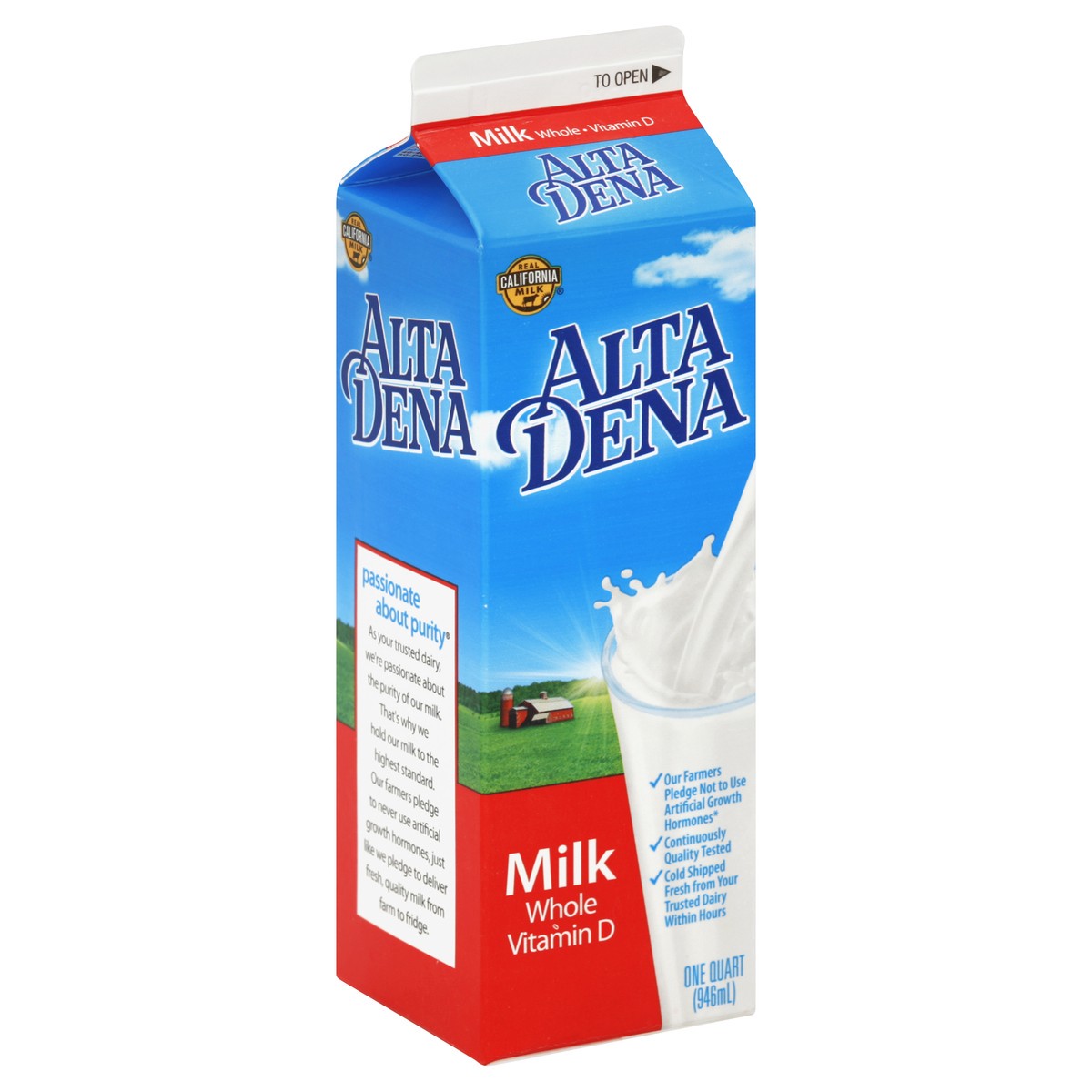 slide 2 of 5, Dairy Pure Whole Milk, 32 oz