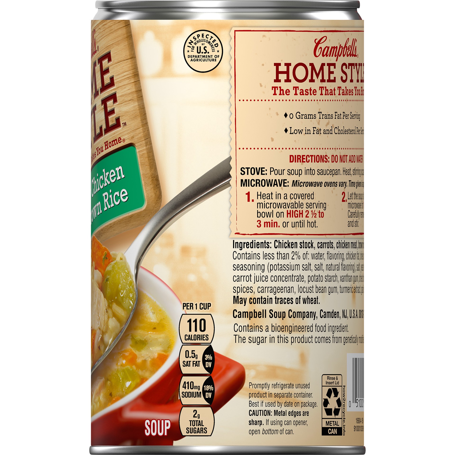 slide 2 of 5, Campbell's Homestyle Healthy Request Soup, Savory Chicken Soup with Brown Rice, 18.6 Oz Can, 18.6 oz