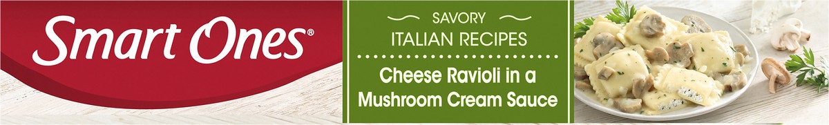 slide 4 of 13, Smart Ones Three Cheese Ravioli in a Mushroom Cream & Chicken Sauce Frozen Meal, 8.5 oz Box, 8.5 oz