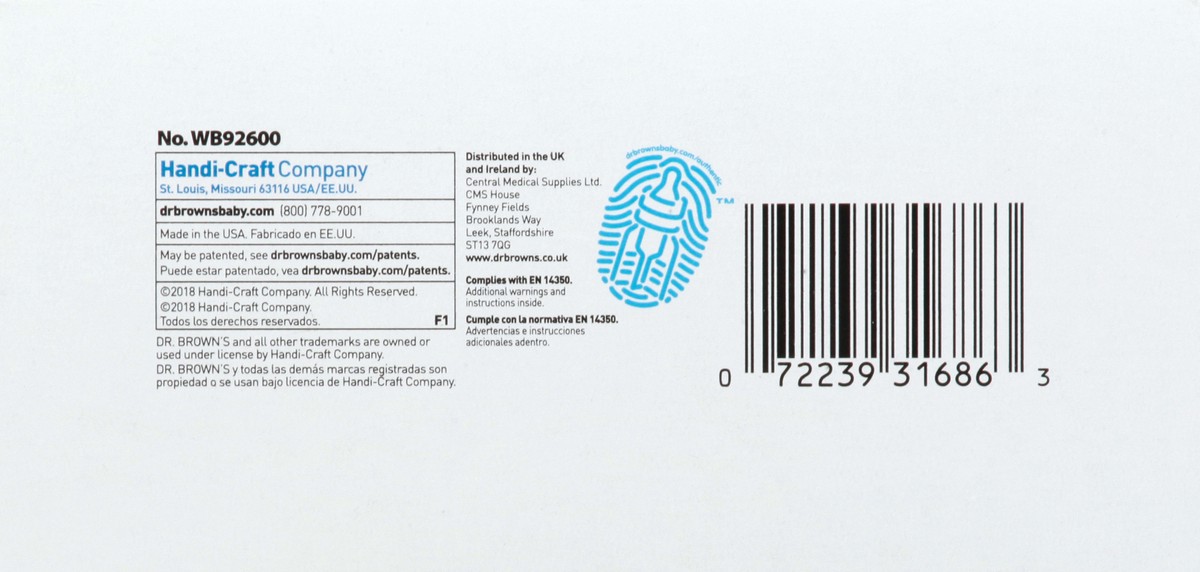 slide 10 of 11, Dr. Brown's Natural Flow Options+ 2-Pack Anti-Colic Wide-Neck 9 Ounce 0M+ Level Bottle 2 ea, 2 ct; 9 oz