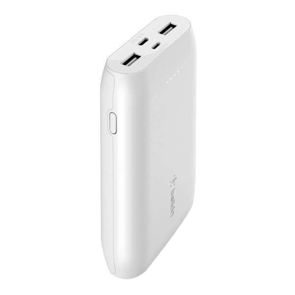 slide 1 of 6, Belkin Boost Charge 10K Multi-Port Power Bank, White, 1 ct