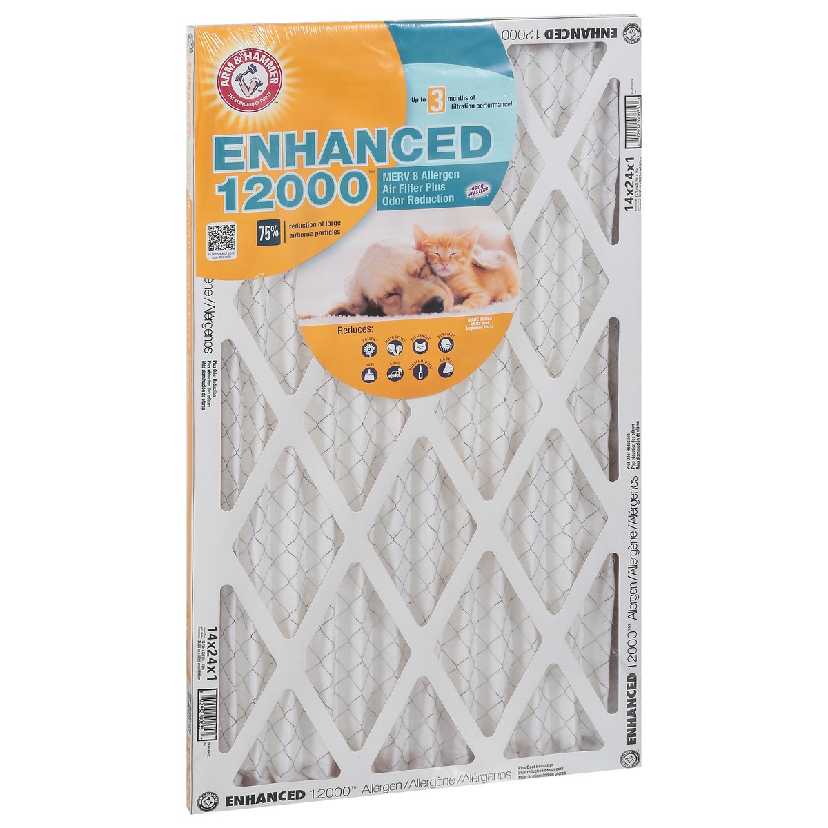 slide 5 of 9, Arm & Hammer Enhanced Air Filter, 1 ct