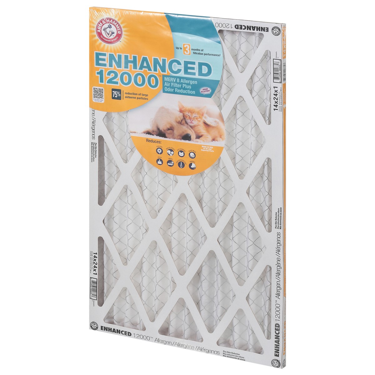 slide 4 of 9, Arm & Hammer Enhanced Air Filter, 1 ct