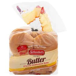 Schwebel's Butter Hamburger Buns 8 Each