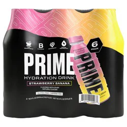 PRIME HYDRATION STRAWBERRY BANANA 6 Pack 16.9OZ