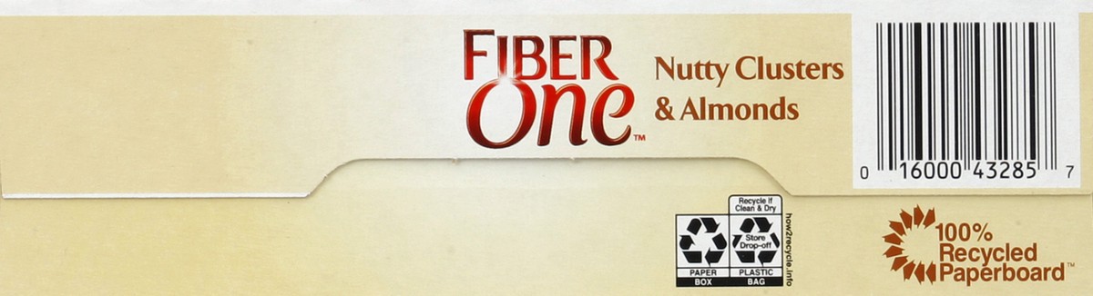 slide 4 of 6, Fiber One General Mills Fiber One Nutty Clusters & Almonds Cereal, 16.1 oz