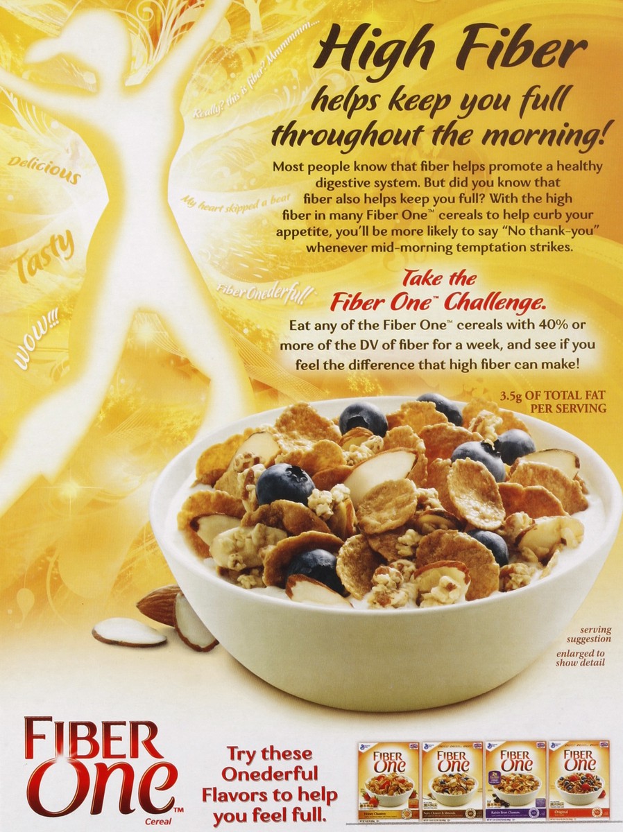 slide 6 of 6, Fiber One General Mills Fiber One Nutty Clusters & Almonds Cereal, 16.1 oz