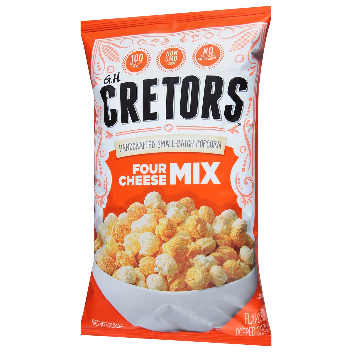 slide 3 of 9, Cretors Four Cheese Mix Flavored Popped Corn 1 5 oz, 5 oz