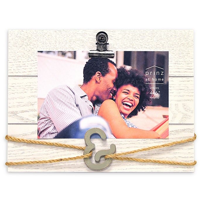 slide 1 of 1, Prinz &'' Rope Frame - White'', 4 in x 6 in