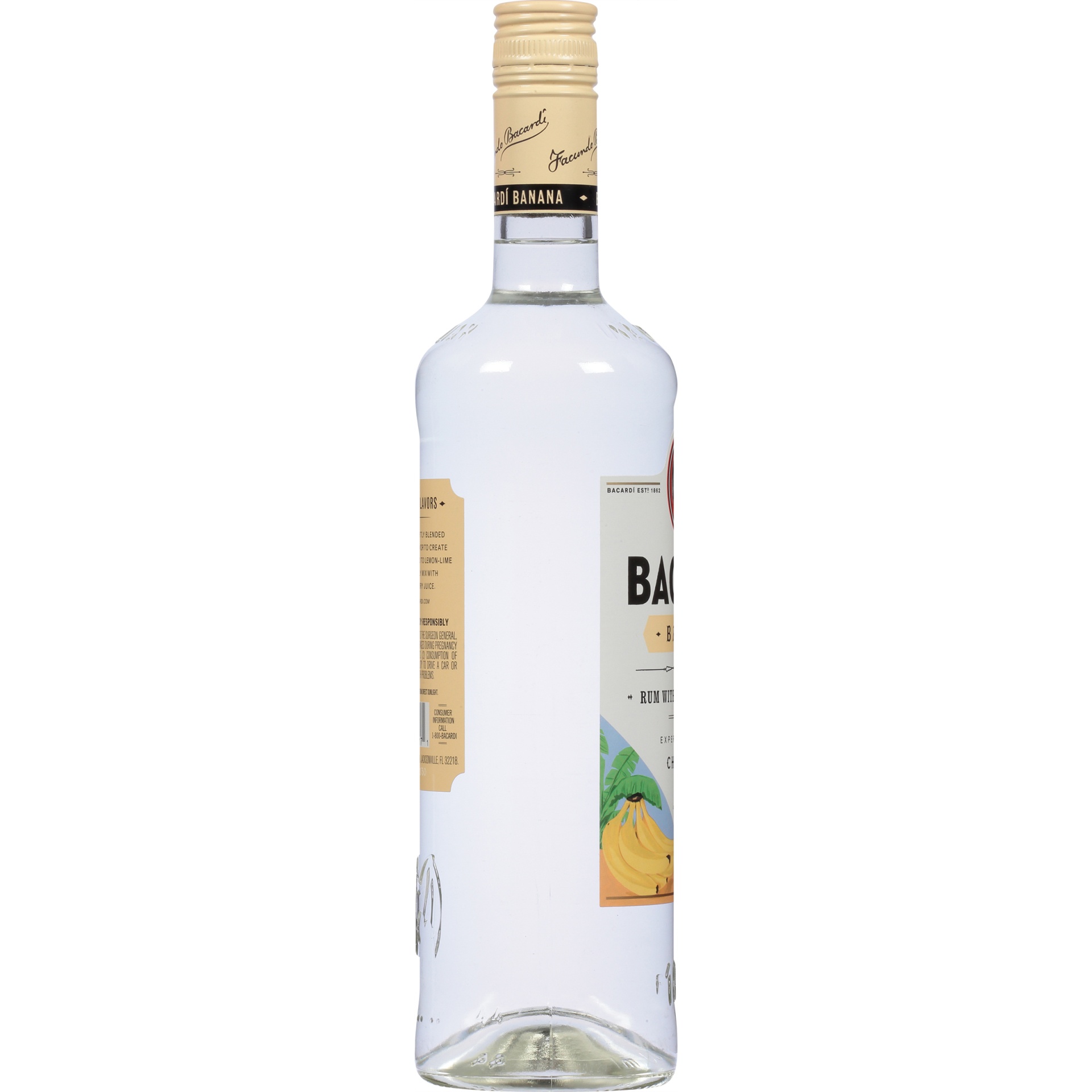 slide 2 of 4, Bacardi Banana Rum, 750 ml