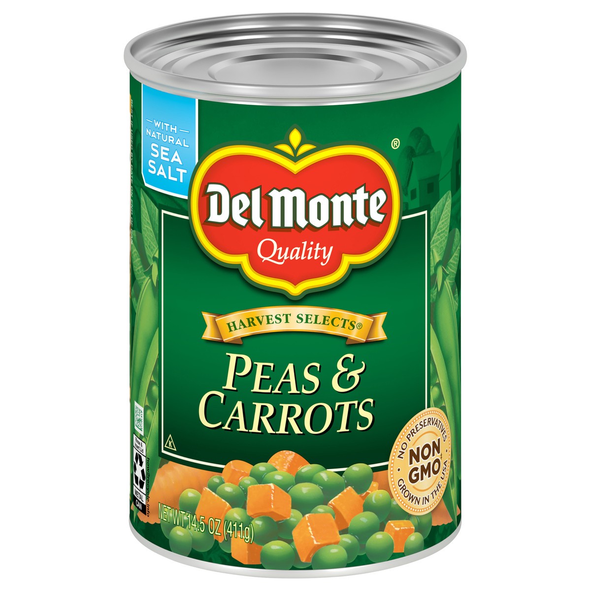 slide 6 of 11, Del Monte Harvest Selects Peas & Carrots 14.5 oz Can, 14.5 oz