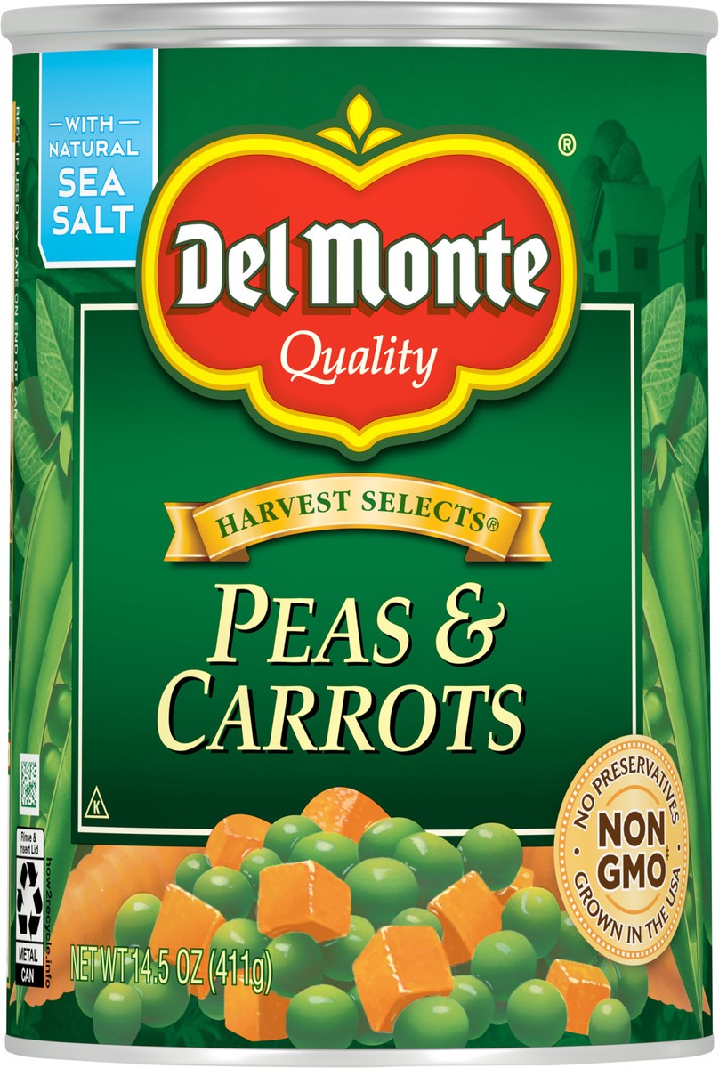 slide 4 of 11, Del Monte Harvest Selects Peas & Carrots 14.5 oz Can, 14.5 oz