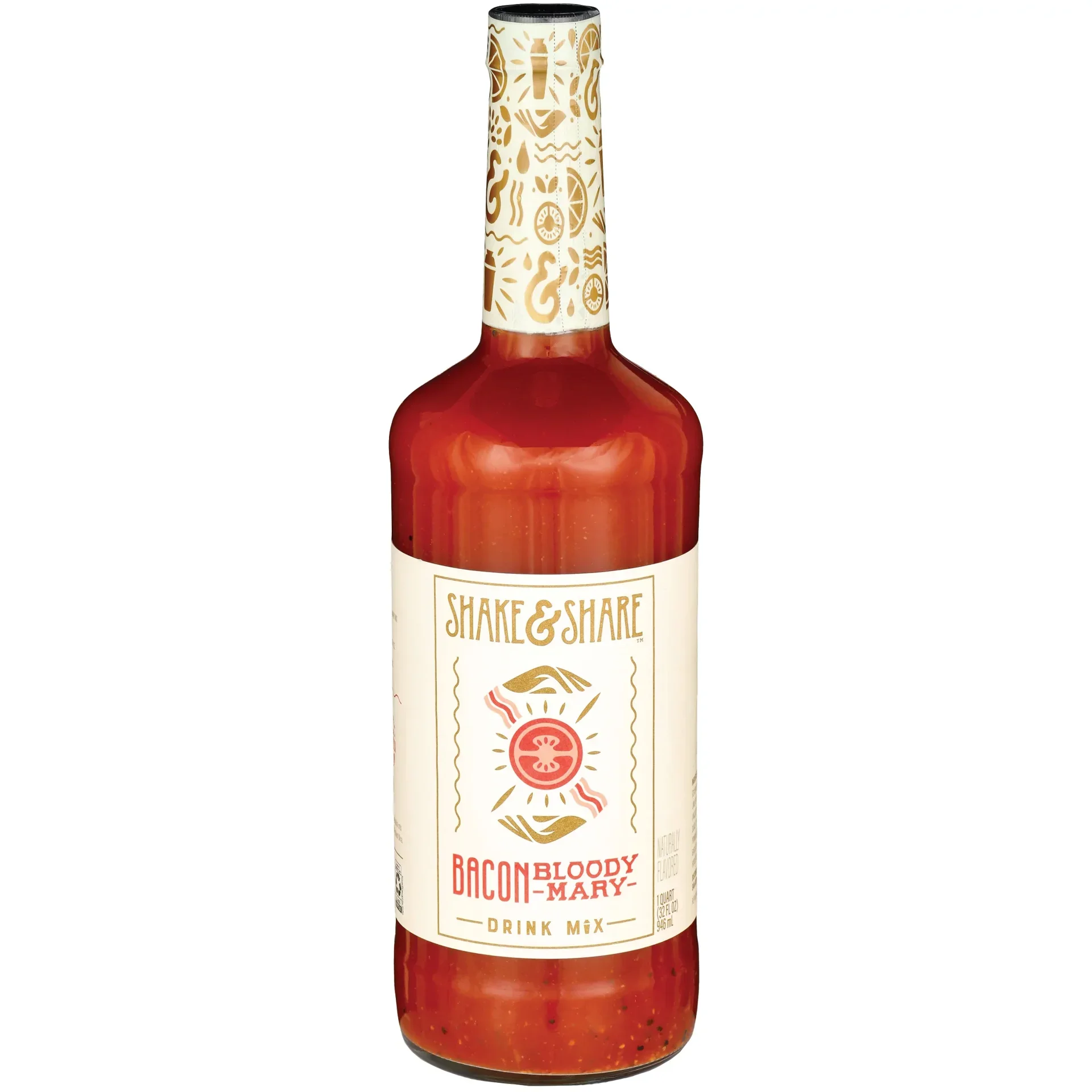 slide 1 of 14, Shake & Share Bacon Bloody Mary Drink Mix 1 qt, 1 qt
