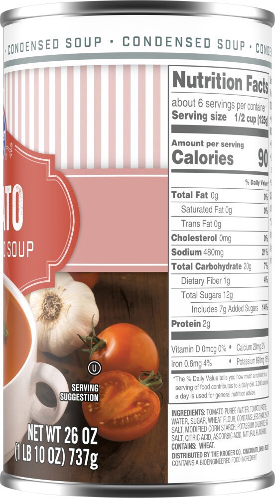slide 2 of 4, Kroger Soup Condensed Tomato, 26 oz