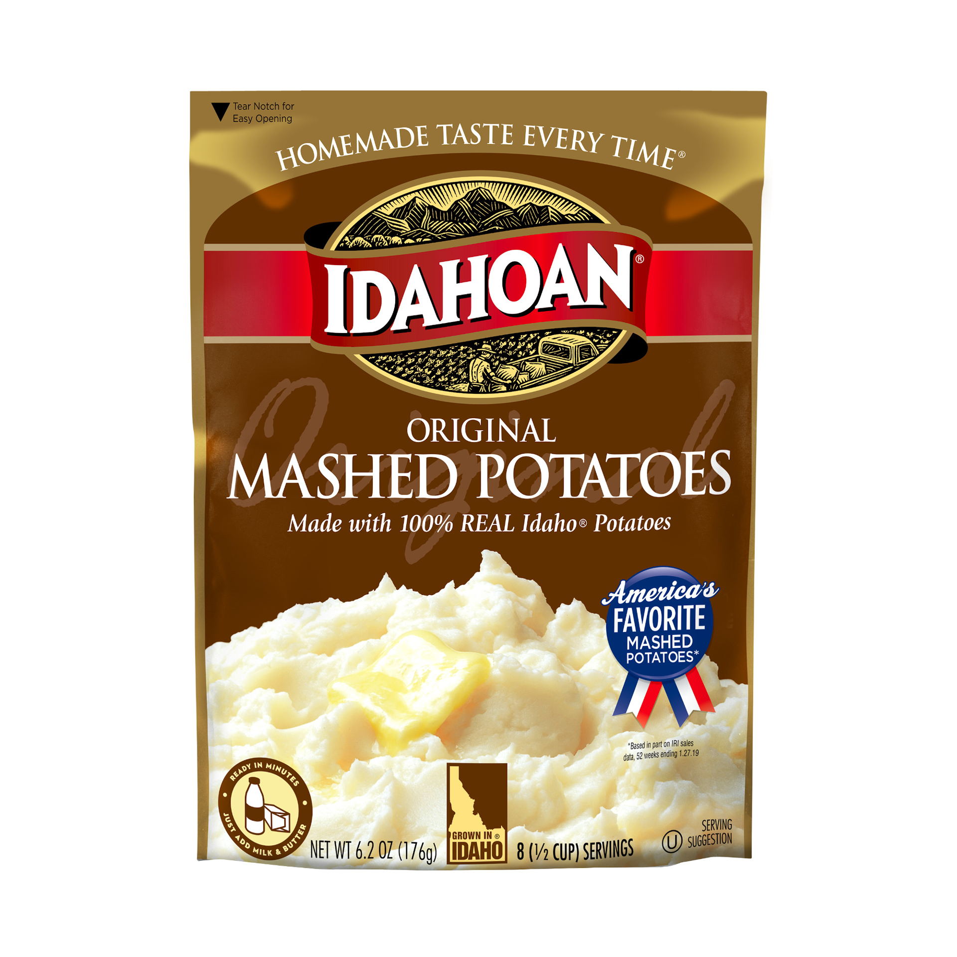 slide 1 of 3, Idahoan Mashed Potatoes 6.2 oz, 6.2 oz