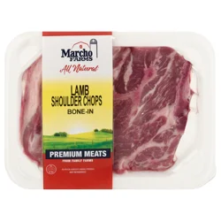 Marcho Farms Shoulder Lamb Chops Bone-In All Natural Fresh