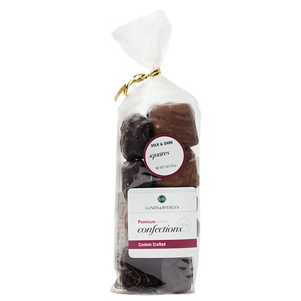 slide 1 of 1, L&B Milk & Dark Chocolate Marshmallow Squares, 5 oz