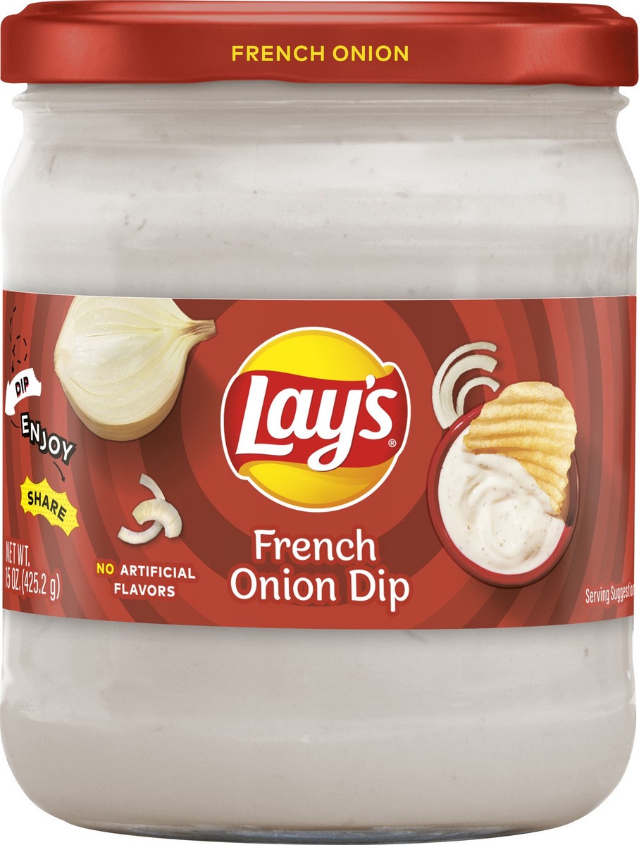 slide 2 of 3, Lay's French Onion Dip, 15 oz