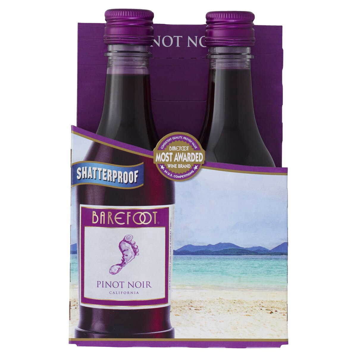 slide 1 of 1, Barefoot Red Wine, 187 ml