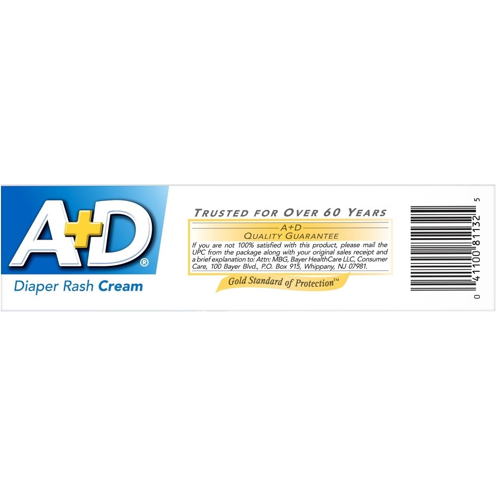 slide 3 of 5, A+D Zinc Oxide Diaper Rash Cream, 4 oz