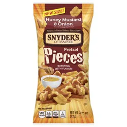 Snyder's of Hanover Honey Mustard & Onion Flavored Pretzel Pieces, 3.25 Oz
