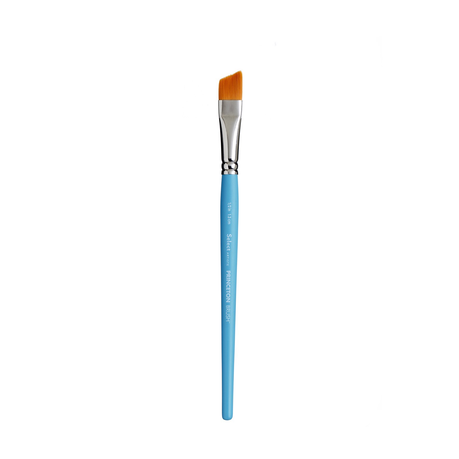 slide 2 of 5, Princeton Artist Brush Co Princeton Select Artiste Series 3750 Short Handle Angle Shader Brush, 1/2 in